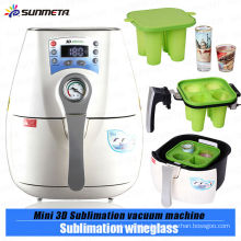 Neueste Produkt 3d Mini Sublimation Vakuum Maschine für Sublimation Weinglas / Becher Druck